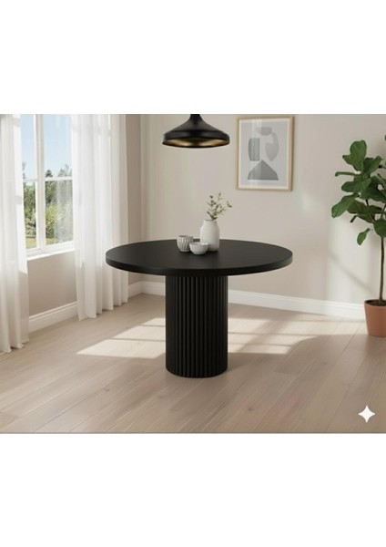 Doğal Ahşap Yuvarlak Zion Yemek Masası Takımı – 4 Kişilik Modern Scandinavian Stil fiyatları