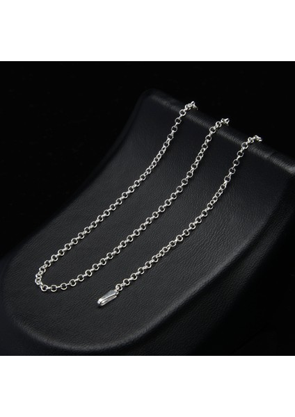 40 Mikron Doç Gümüş Zincir