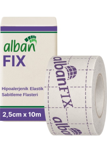 FİX Elastik Sabitleme Bandı 2,5cm x 10m. Elastik Non-Woven Medikal Flaster