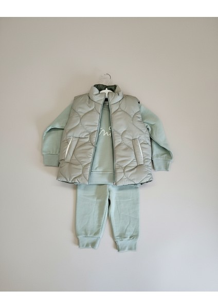 Yelekli Kız Çocuk 3'lü Takım fiyatları