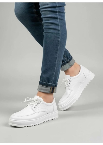 JY-T12X Arts Bağcıklı Cilt Erkek Günlük Spor Klasik Ayakkabı Cbt - Beyaz modelleri