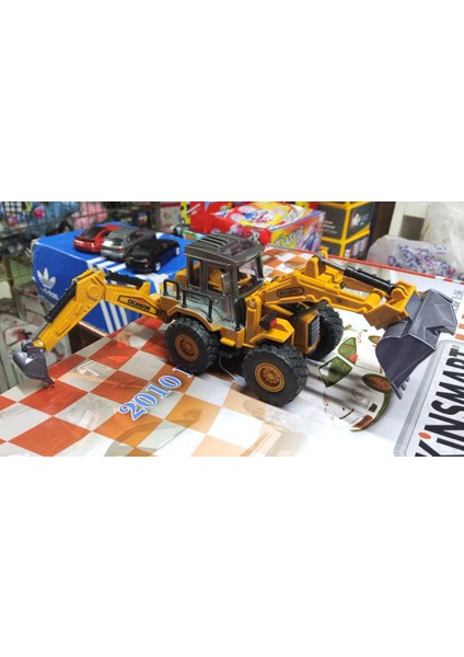 Oyuncak Model Metal Kepçe Dozer Excavatör Buldozer 30 cm Ön ve Arka Hareketli Kırılmaz Kepçe modelleri