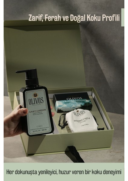 Mystic Breezes %100 Zeytinyağlı Hediye Sabun Seti (Şakayık & Eşek Sütü) | 3’lü El Yapımı Şık Kutu fiyatları