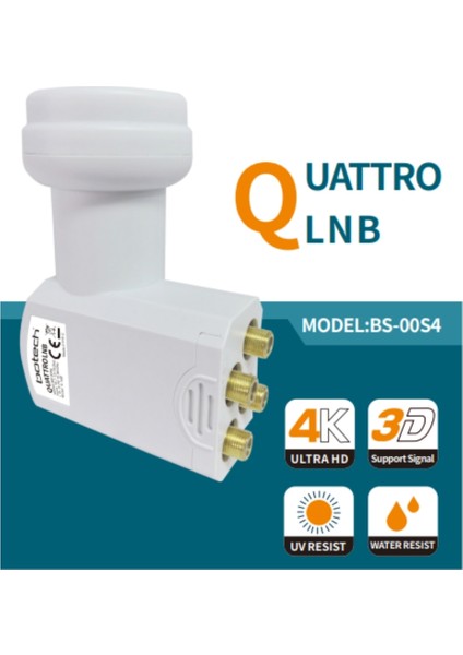 BS-0004 Unıversal Quattro 4'lü ( Dörtlü )Lnb