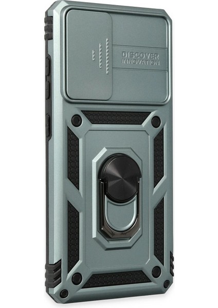 Drnds Newface Samsung Galaxy A52 Kılıf Pars Lens Yüzüklü Silikon - Yeşil fiyatları