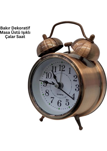 Bfs Bronz Metal Masa Saati