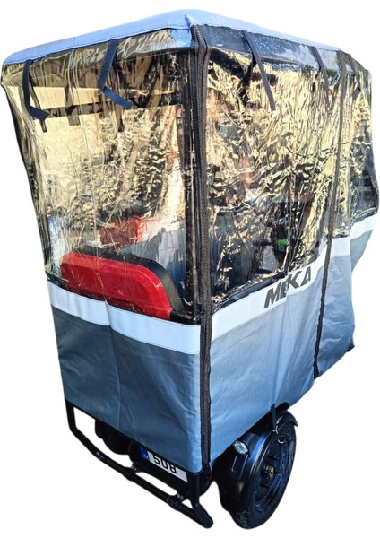 3 Tekerlekli Elektrikli Tek Kişilik Modellere Uyumlu Branda (4 Mevsim)