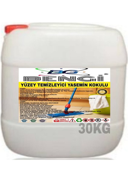 Yüzey Temizleyici Yasemin Kokulu 30KG