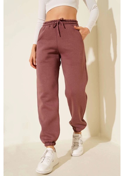 Mtxdpn 3 Iplik Şardonlu Paça Lastikli Eşofman Tarçın İS001 (Beden: S)