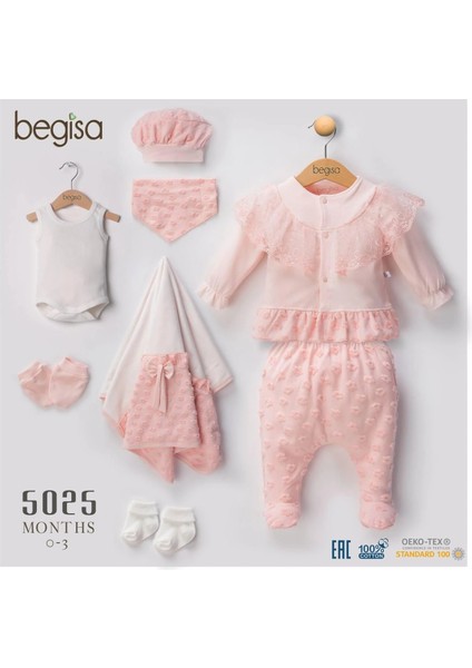 Begisa 8'li Set Çiçekli Hastane Çıkışı %100 Pamuk