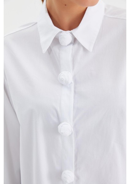 Gül Düğmeli Çıtçıtlı Gömlek modelleri