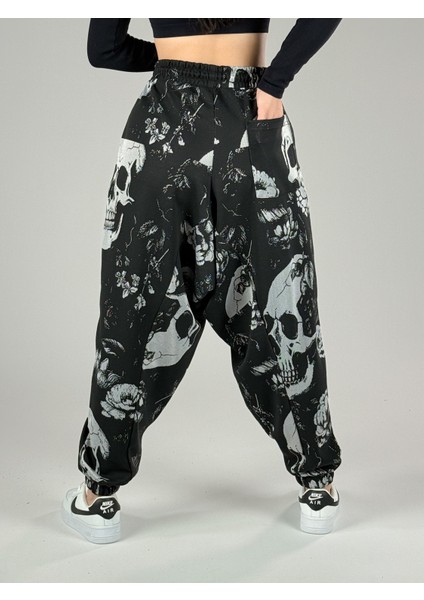 Kurukafa Desenli Kadın Spor Şalvar COC1004 fırsatları