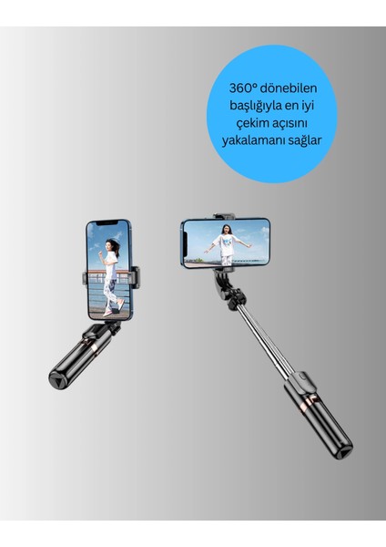 Bfs Bluetooth Selfie Çubuğu – Işıklı, Katlanabilir, Uzaktan Kumandalı modelleri