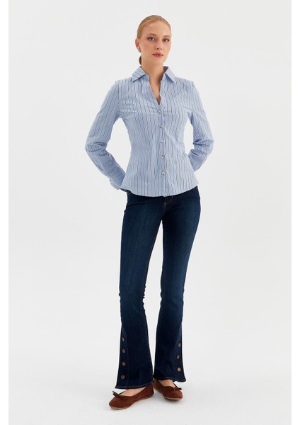 Kalın Çizgili Oxford Gömlek fiyatları