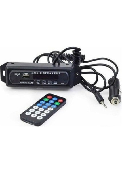Bluetoothlu Araç Oto Teyp Aux USB Sd Mikrofonlu Dönüştürücü Çevirici Mp3 Modülü Müzik Çalar fiyatları