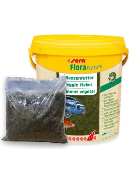 Flora Nature Kovadan Bölme Bitkisel Pul Balık Yemi 250GR