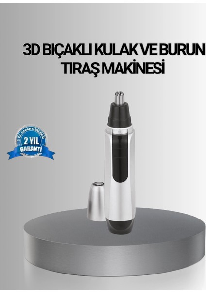 Bfs Kişisel Burun ve Kulak Tıraş Makinesi 3D Kavisli Bıçak ve Kompakt Tasarım