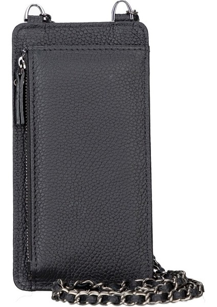 Avjin 6.9 Inch Uyumlu Deri Kılıf Cüzdan Askılı Erc1 Siyah indirimleri