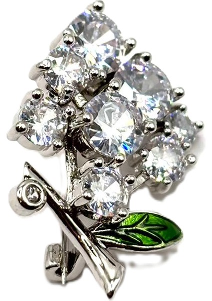 Çilek Diamond Broş