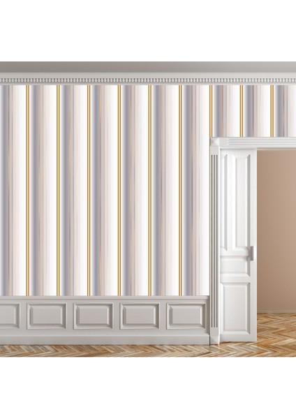 3 Boyutlu Geometrik Çizgi Desenli Silinebilir Tekstil Duvar Kağıdı fiyatları