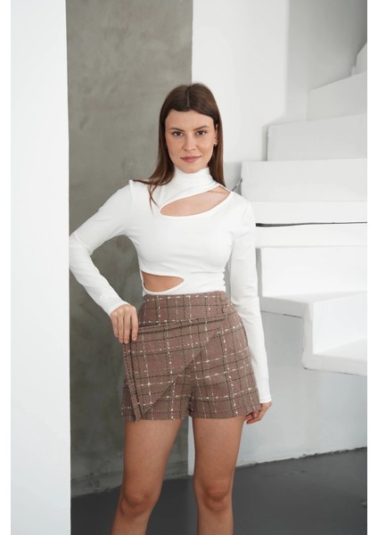 Mtxdpn Iki Düğmeli Şort Etek Vizon H26414 (Beden: S) modelleri