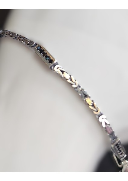 925 Ayar Gümüş Erkek Kral Zincir ve Blok Bileklik fiyatları