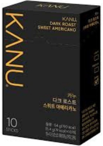 Dark Roast Sweet Americano – Tatlı Yoğun Kavrulmuş Hazır Kahve (10 Stick) 16 G