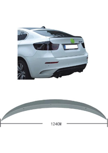 Bmw Bagaj Spoyleri X6:E71 Mat-Siyah -///m-Performance-