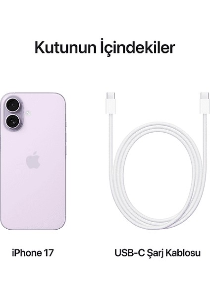 MG6M4TU/A iPhone 17 256GB Akıllı Telefon Lavanta