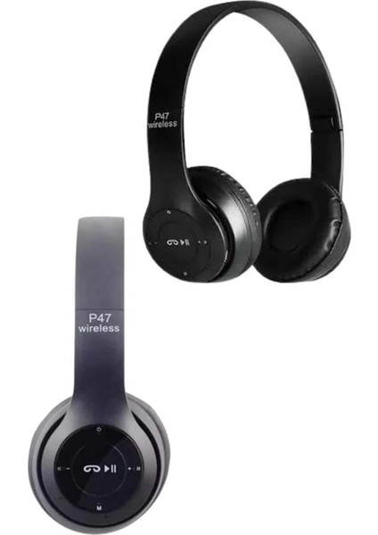 Bfs Bluetooth Kablosuz Kulaklık Siyah Wireless 5.0 Kulak Üstü Uzun Pil Ömrü indirimleri