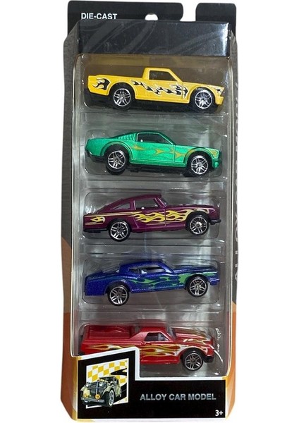 Kutulu 5 Li Metal Araba Seti 0373