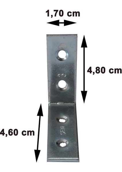 Gönye L Tipi No:3 ( 5 Adet )