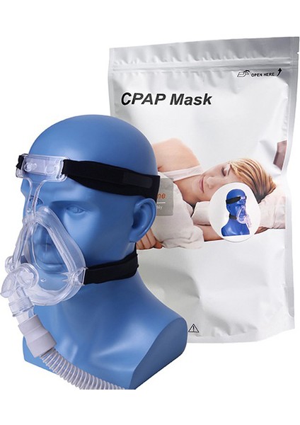 Cpap / Apap / Bpap Ağız ve Burun Ful Yüz Maskesi L (Büyük Boy) HY-008-1-01 fiyatları