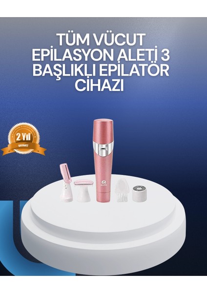 Bfs Yüz ve Vücut Tüy Temizleme Makinesi 3 Farklı Başlıklı
