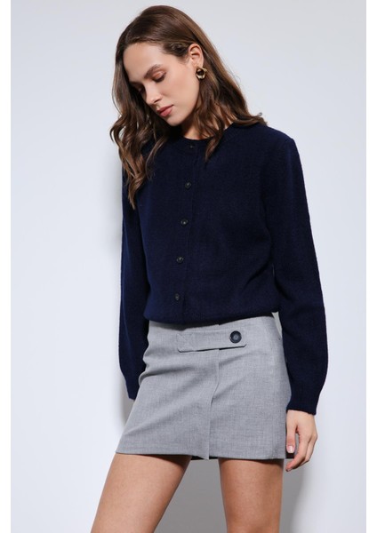 Lacivert Yumuşak Dokulu Hırka indirimleri