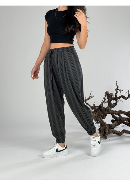 Çizgili Kadın Jogger Pantolon COC1064
