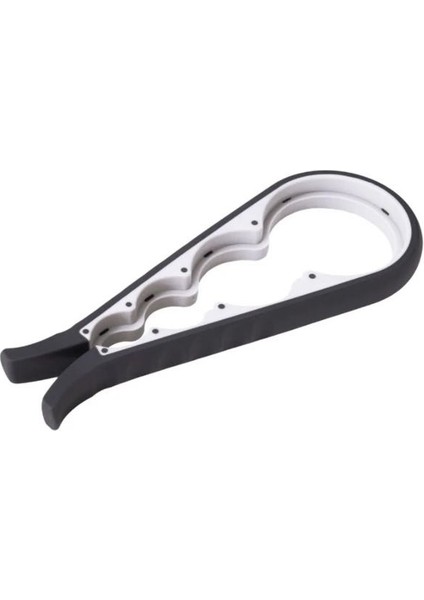 Çok Amaçlı Kavanoz ve Şişe Kapak Açacağı – Kaymaz Tutma Saplı – Ayarlanabilir Tasarım -Siyah