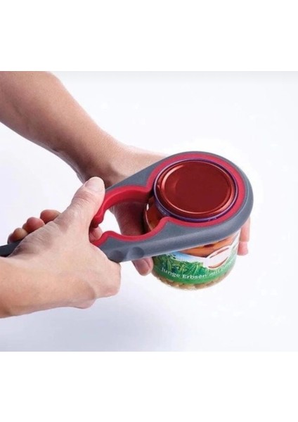 Çok Amaçlı Kavanoz ve Şişe Kapak Açacağı – Kaymaz Tutma Saplı – Ayarlanabilir Tasarım -Siyah modelleri