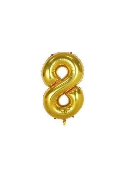 Rakam Balon Folyo 40'' Gold 8