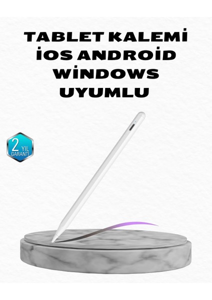 Bfs Manyetik Dokunmatik Kalem – Bluetooth Gerektirmeyen, Type-C Şarjlı, iPad ve Android Uyumlu Hassas Stylus