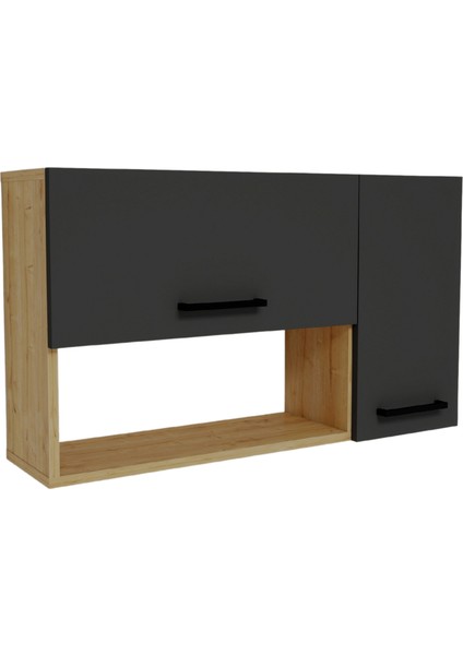 Akasya Çok Amaçlı Dolap – Safirmeşe Antrasit Banyo ve Mutfak Için Kapaklı Saklama Dolabı indirimleri