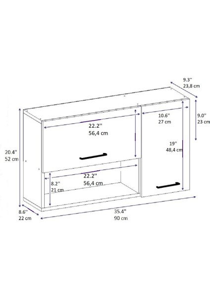 Akasya Çok Amaçlı Dolap – Safirmeşe Antrasit Banyo ve Mutfak Için Kapaklı Saklama Dolabı