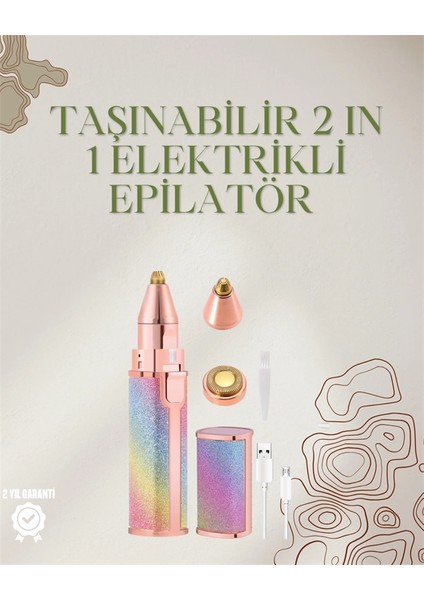 Bfs Mini Elektrikli Epilatör Cihazı – USB Şarjlı, Acısız Yüz ve Kaş Bakım Aleti