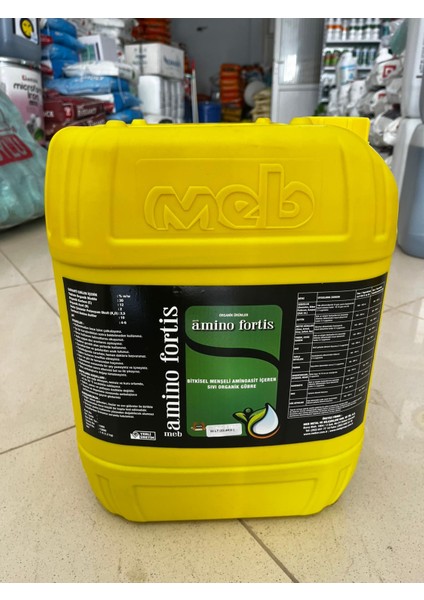 Amino Fortis 20 Lt Bitkisel Menşeli Aminoasit