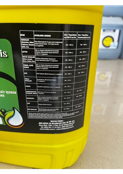 Amino Fortis 20 Lt Bitkisel Menşeli Aminoasit fiyatları