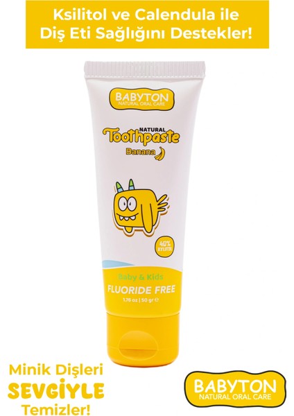 Doğal Muzlu Diş Macunu - Silikon Diş Fırçası fiyatları