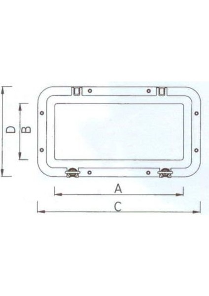 400X200 Içten Montajlı Beyaz Dikdörtgen Lumboz fırsatları