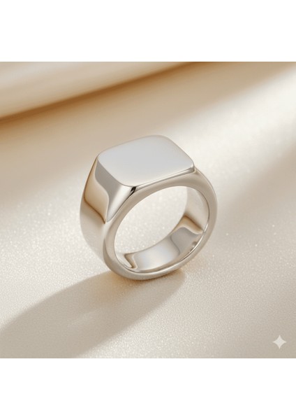 Gümüş Renk Isme Özel Yazılı 316L Kalite Paslanmaz Çelik Erkek Yüzük - 27 Ölçü indirimleri