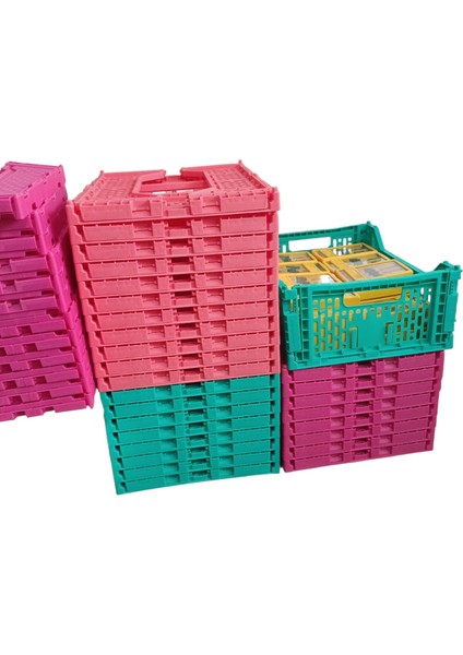 Katlanır 40X30X15 cm Gıdaya Uygun Katlanabilir Düzenleyici Sepet 17 Litre ,katlanabilir Saklama Sepeti, Istiflenebilir Düzenleyici Kutu, Meyve Sebze Oyuncaklarını Saklamak Için Büyük Kapasiteli Kasa modelleri