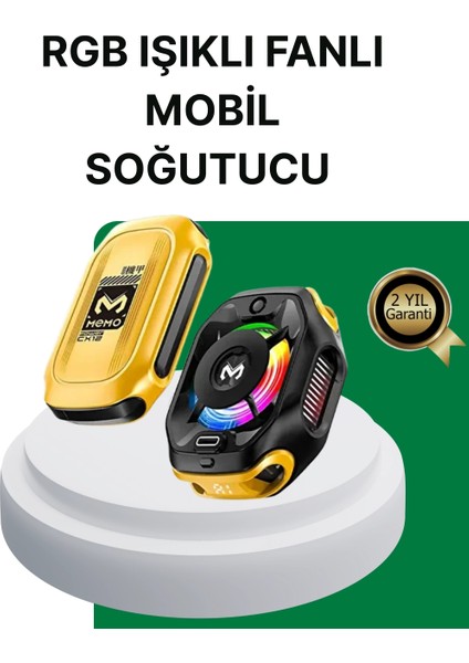 Bfs 7 Kanatlı Vortex Fanlı Akıllı Telefon Soğutma Aparatı